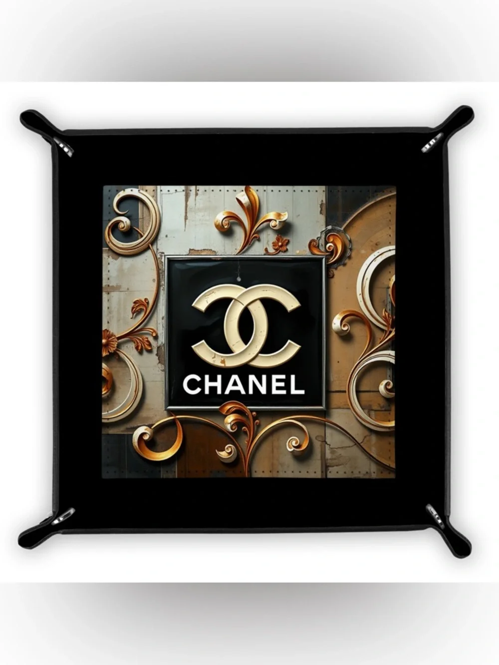 HANDMADE FASHION Foldable PU Leather Accessory Tray
